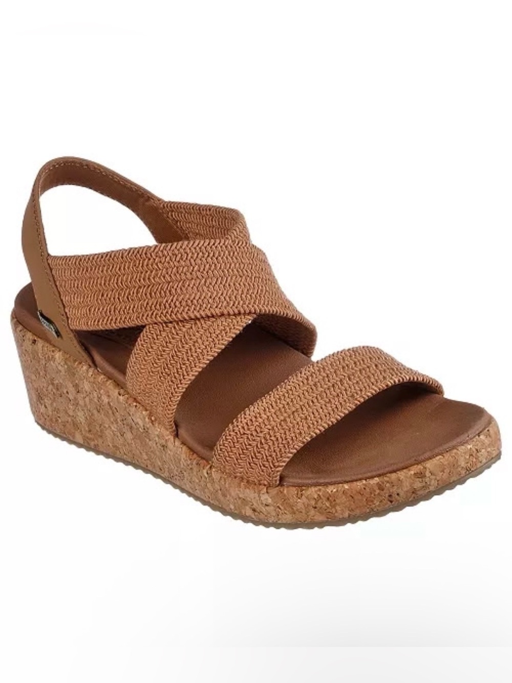 Skechers | Brown Arch Fit Cork Sandal, 10